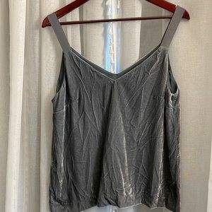 Jcrew Velvet Gray/Blue Tank